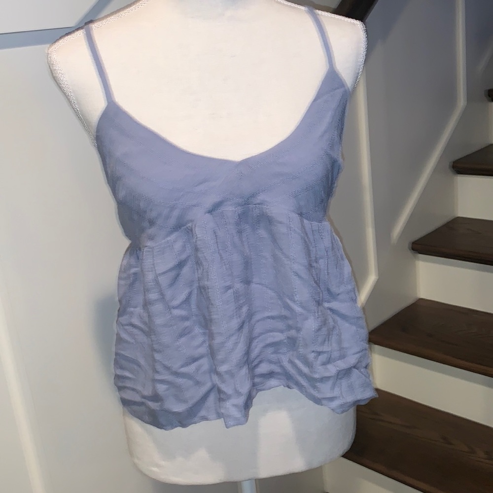 american eagle blue top